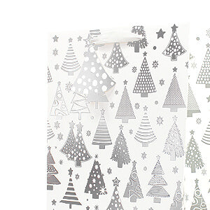 Posh Paper Gold Gift Bags Snowflake Designs