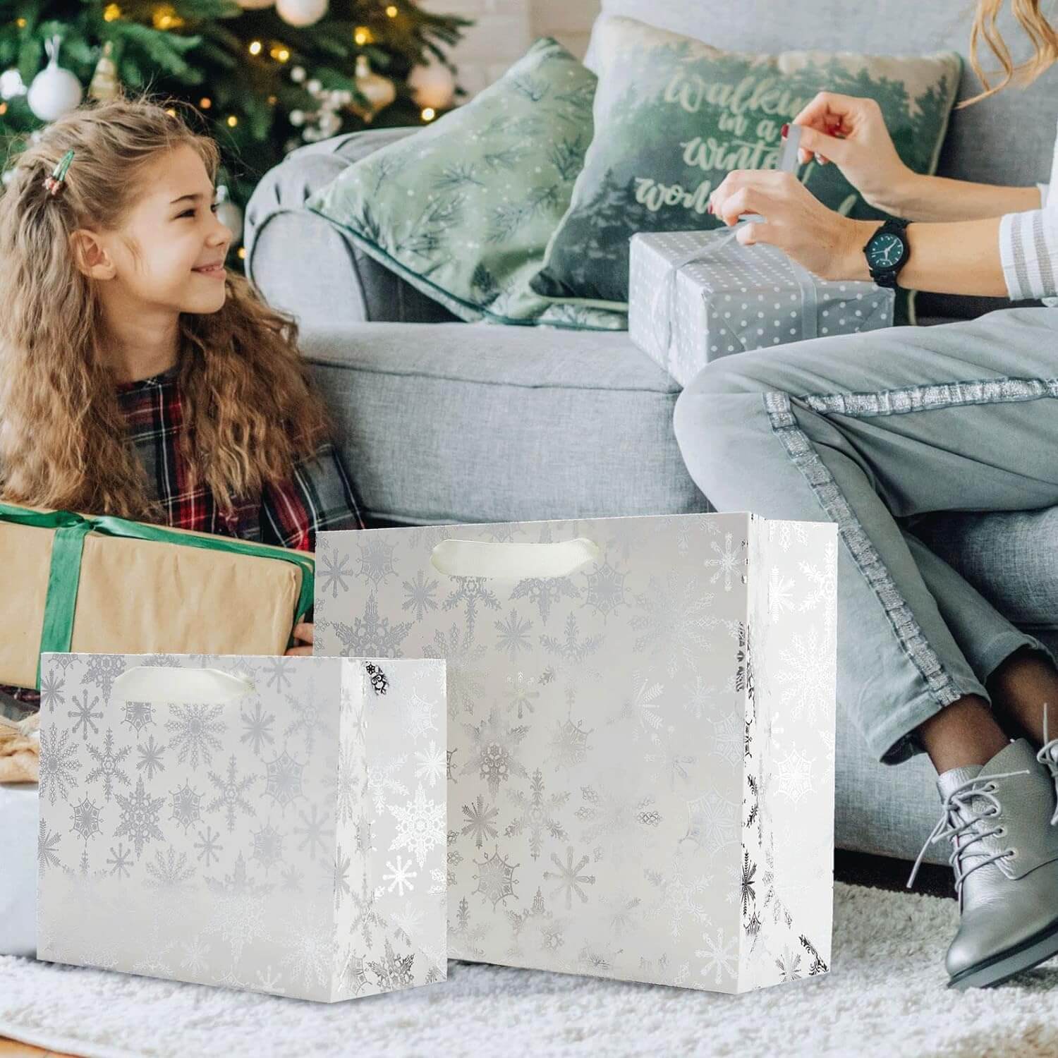 Christmas paper bags bulk shop