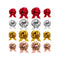 Posh Paper Ribbon Bows, Red Pink Gold Silver Gift Pull Bows, Pack of 48