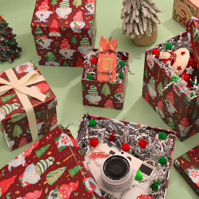 Santa Claus Christmas Nesting Gift Box, Set of 5