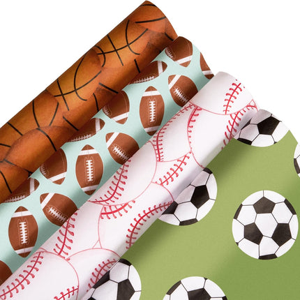 Posh Paper 100 Sheet Sports Ball Pattern Tissue Paper 14 x 20 Inches