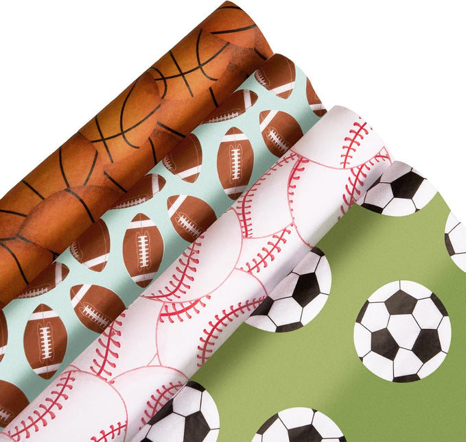 Posh Paper 100 Sheet Sports Ball Pattern Tissue Paper 14 x 20 Inches