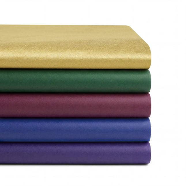 UNIQOOO 500 Sheets Assorted Jewel Tone Tissue Paper Bulk for Gift Bags, 20x14 Inch Gift Wrapping Tissue Paper, Acid Free 17gsm Colored Wrap Sheets for Christmas Birthday Party DIY Crafts