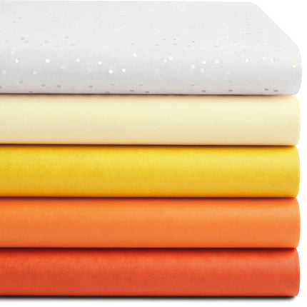 UNIQOOO 500 Sheets Orange Tissue Paper Bulk for Gift Bags, 20x14 Inch Gift Wrapping Tissue Paper, Acid Free 17gsm Soft Wrap Sheets for Autumn Birthday Party DIY Crafts