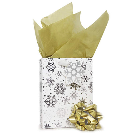 UNIQOOO Large 26X20 Inch 60 Sheets Metallic Gold Foil Gift Tissue Paper Bulk, Recyclable Durable for Gift Bags Box Gift Wrapping DIY Craft, Wedding Birthday Party Favor Decor, Shredded Filler, Pinata