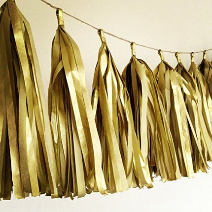 UNIQOOO Large 26X20 Inch 60 Sheets Metallic Gold Foil Gift Tissue Paper Bulk, Recyclable Durable for Gift Bags Box Gift Wrapping DIY Craft, Wedding Birthday Party Favor Decor, Shredded Filler, Pinata
