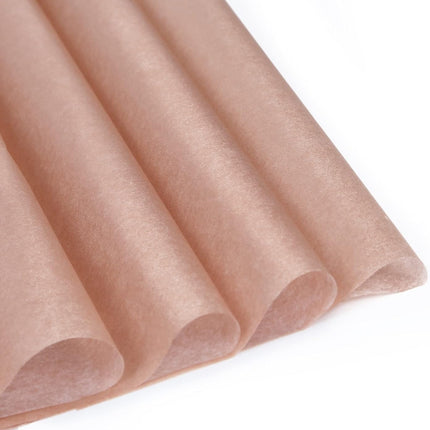 UNIQOOO 100 Sheets 20X14 Premium Metallic Rose Gold Tissue Gift Wrap Paper Bulk, Great for Gift Bag, Recyclable Gift Wrapping Accessory, Perfect for Small Gift Bags, Pinata, Wedding, Party, Cutout