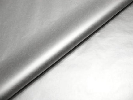 UNIQOOO 100 Sheets Metallic Silver Foil Gift Tissue Paper Bulk, 20X14 Inch, Art Wrapping Paper For Gift Bag Box Packing, Wedding Birthday Party Favor, Pom Pom Piñata Tassel