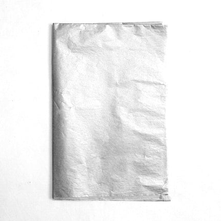 UNIQOOO 60 Sheets 26X20In Metallic Silver Foil Gift Tissue Paper Bulk, Recyclable Durable for Gift Bags Box Gift Wrapping DIY Craft, Wedding Birthday Party Favor Decor, Shredded Filler, Pinata