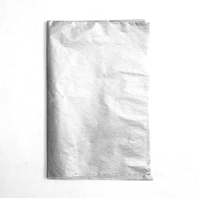 UNIQOOO 60 Sheets 26X20In Metallic Silver Foil Gift Tissue Paper Bulk, Recyclable Durable for Gift Bags Box Gift Wrapping DIY Craft, Wedding Birthday Party Favor Decor, Shredded Filler, Pinata