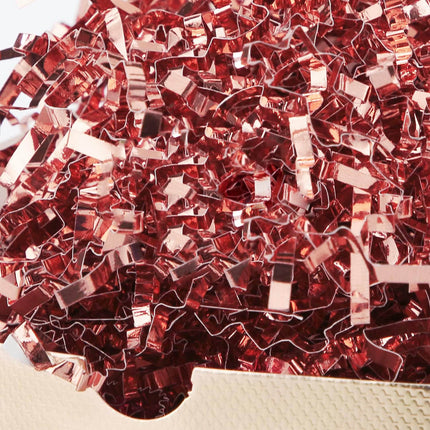 Posh Paper Crinkle Cut Paper, Crinkle Shredded Paper, Rose Gold