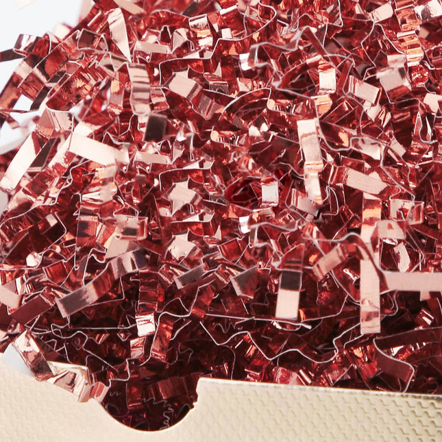 Posh Paper Crinkle Cut Paper, Crinkle Shredded Paper, Rose Gold